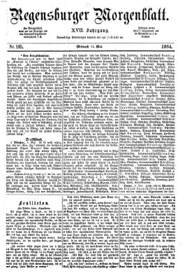 Regensburger Morgenblatt Mittwoch 11. Mai 1864