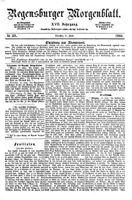 Regensburger Morgenblatt Dienstag 21. Juni 1864