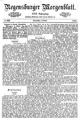 Regensburger Morgenblatt Donnerstag 6. Oktober 1864