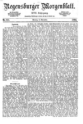 Regensburger Morgenblatt Sonntag 13. November 1864