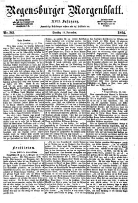 Regensburger Morgenblatt Samstag 19. November 1864