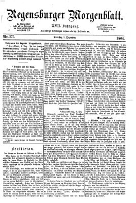 Regensburger Morgenblatt Samstag 3. Dezember 1864