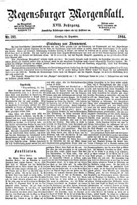 Regensburger Morgenblatt Samstag 24. Dezember 1864