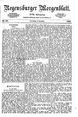 Regensburger Morgenblatt Donnerstag 29. Dezember 1864