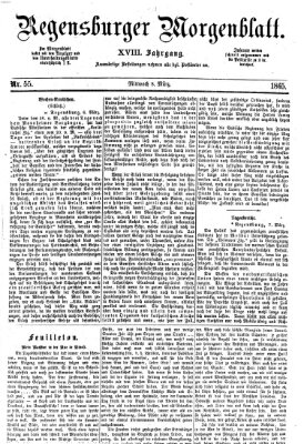 Regensburger Morgenblatt Mittwoch 8. März 1865
