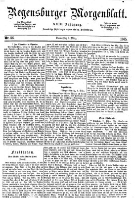 Regensburger Morgenblatt Donnerstag 9. März 1865