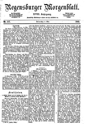 Regensburger Morgenblatt Donnerstag 11. Mai 1865