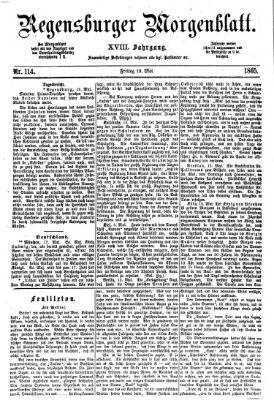Regensburger Morgenblatt Freitag 19. Mai 1865