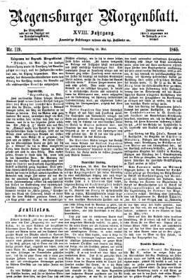 Regensburger Morgenblatt Donnerstag 25. Mai 1865