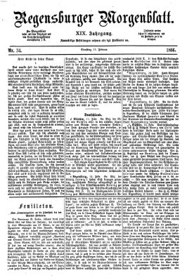 Regensburger Morgenblatt Dienstag 13. Februar 1866