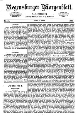 Regensburger Morgenblatt Mittwoch 21. Februar 1866
