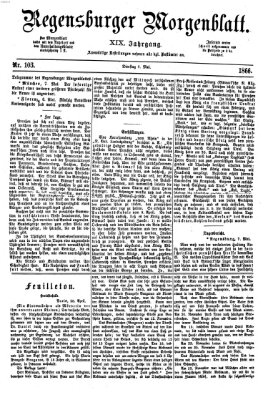 Regensburger Morgenblatt Dienstag 8. Mai 1866
