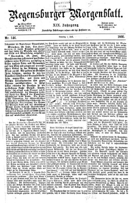 Regensburger Morgenblatt Sonntag 1. Juli 1866