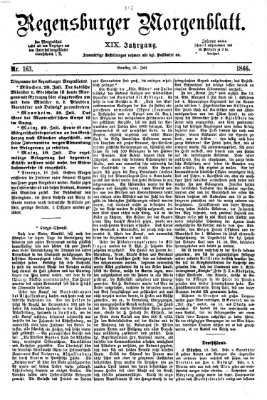 Regensburger Morgenblatt Samstag 21. Juli 1866