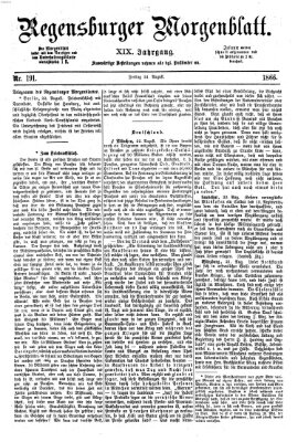 Regensburger Morgenblatt Freitag 24. August 1866