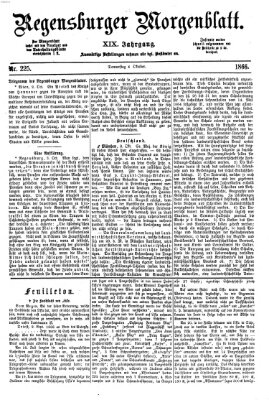 Regensburger Morgenblatt Donnerstag 4. Oktober 1866