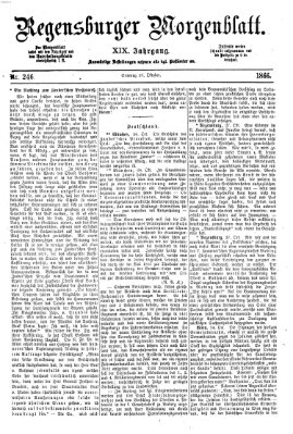 Regensburger Morgenblatt Sonntag 28. Oktober 1866