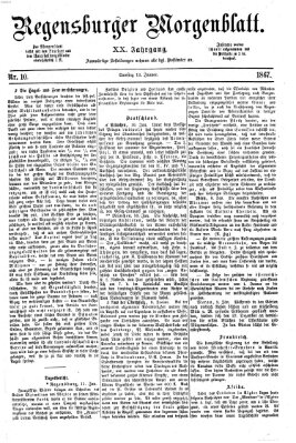 Regensburger Morgenblatt Samstag 12. Januar 1867