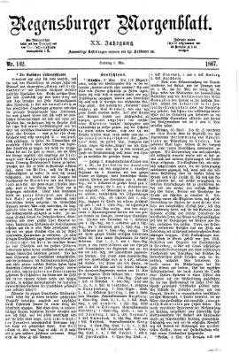 Regensburger Morgenblatt Sonntag 5. Mai 1867