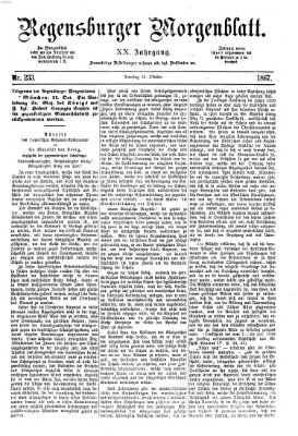 Regensburger Morgenblatt Samstag 12. Oktober 1867