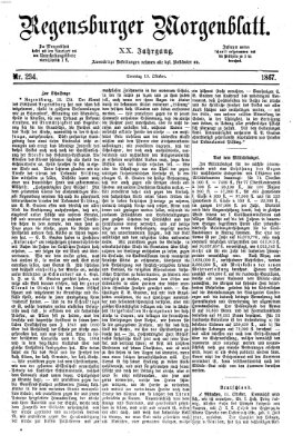 Regensburger Morgenblatt Sonntag 13. Oktober 1867