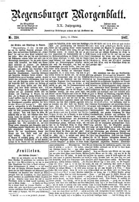 Regensburger Morgenblatt Freitag 18. Oktober 1867
