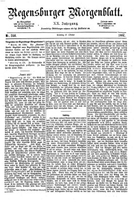 Regensburger Morgenblatt Sonntag 27. Oktober 1867