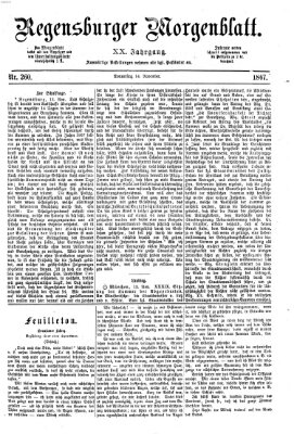 Regensburger Morgenblatt Donnerstag 14. November 1867