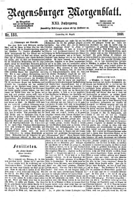 Regensburger Morgenblatt Donnerstag 20. August 1868