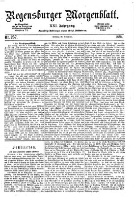 Regensburger Morgenblatt Dienstag 10. November 1868