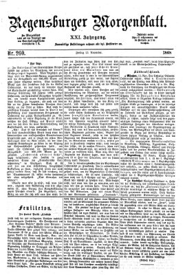 Regensburger Morgenblatt Freitag 13. November 1868