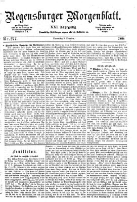Regensburger Morgenblatt Donnerstag 3. Dezember 1868