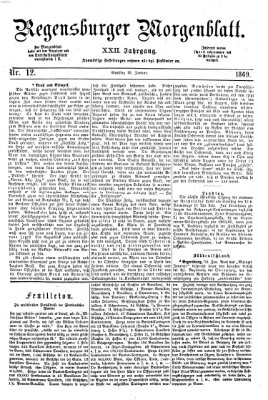 Regensburger Morgenblatt Samstag 16. Januar 1869