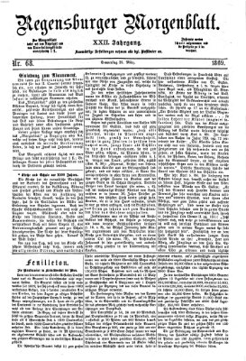 Regensburger Morgenblatt Donnerstag 25. März 1869