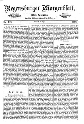 Regensburger Morgenblatt Mittwoch 11. August 1869