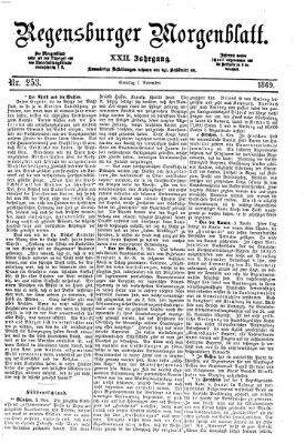 Regensburger Morgenblatt Sonntag 7. November 1869