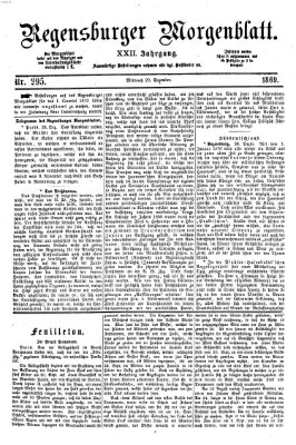 Regensburger Morgenblatt Mittwoch 29. Dezember 1869