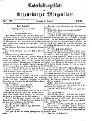 Regensburger Morgenblatt Sonntag 9. August 1868