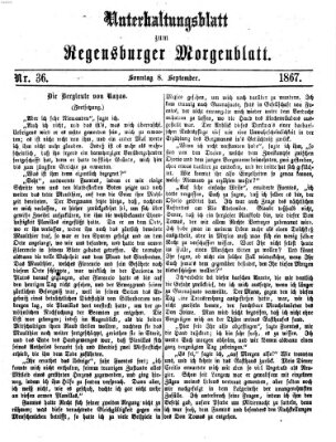 Regensburger Morgenblatt Sonntag 8. September 1867