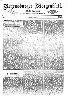 Regensburger Morgenblatt Dienstag 11. Januar 1870