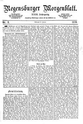 Regensburger Morgenblatt Mittwoch 12. Januar 1870