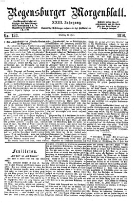 Regensburger Morgenblatt Dienstag 12. Juli 1870