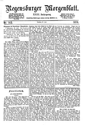 Regensburger Morgenblatt Samstag 23. Juli 1870