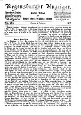 Regensburger Anzeiger Sonntag 6. September 1863