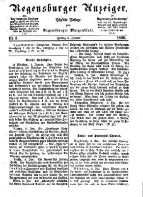 Regensburger Anzeiger Freitag 5. Januar 1866