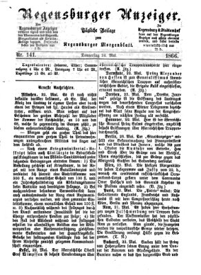 Regensburger Anzeiger Donnerstag 24. Mai 1866
