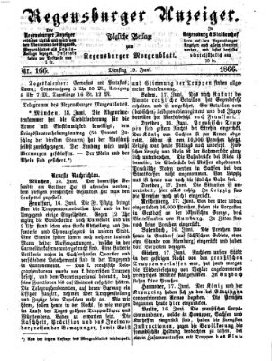 Regensburger Anzeiger Dienstag 19. Juni 1866