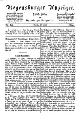 Regensburger Anzeiger Dienstag 25. Juni 1867