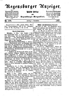 Regensburger Anzeiger Freitag 8. November 1867