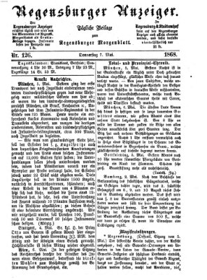 Regensburger Anzeiger Donnerstag 7. Mai 1868